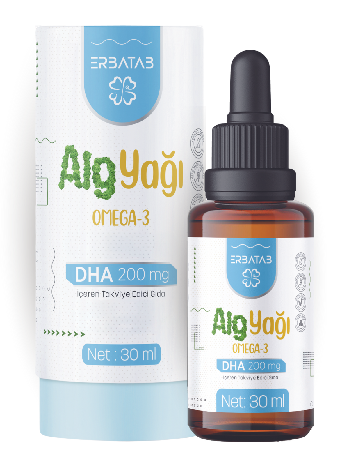 Erbatab Alg Yağı Omega 3 30 ml