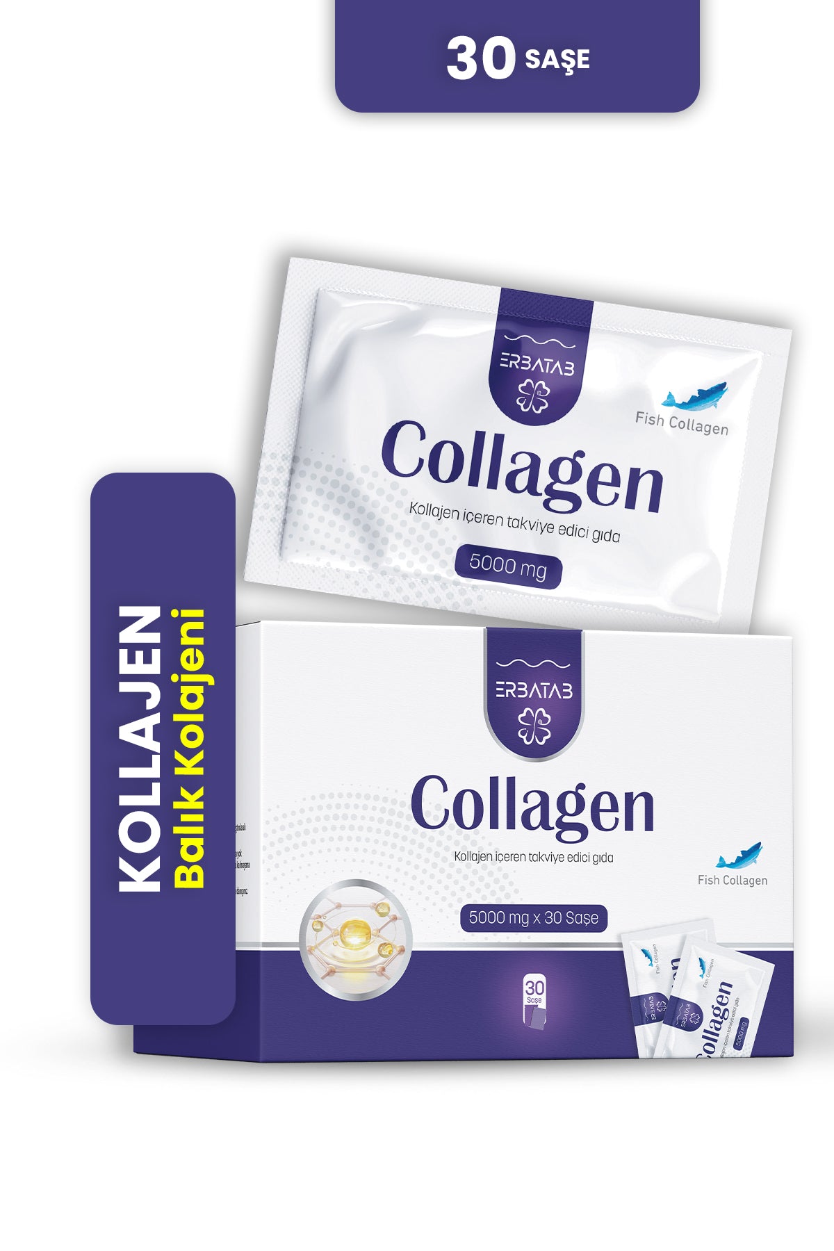 Erbatab Hidrolize Kolajen 5000 mg 30 Saşe - 2
