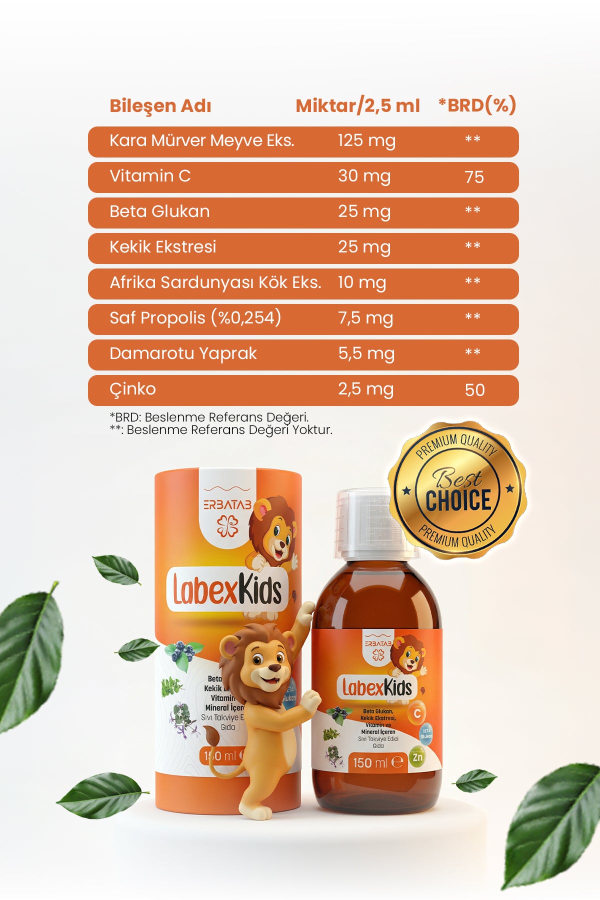Erbatab Avantaj Paketi 2 (Labex Multivitamin, D3 Kids, Alg Yağı Omega)