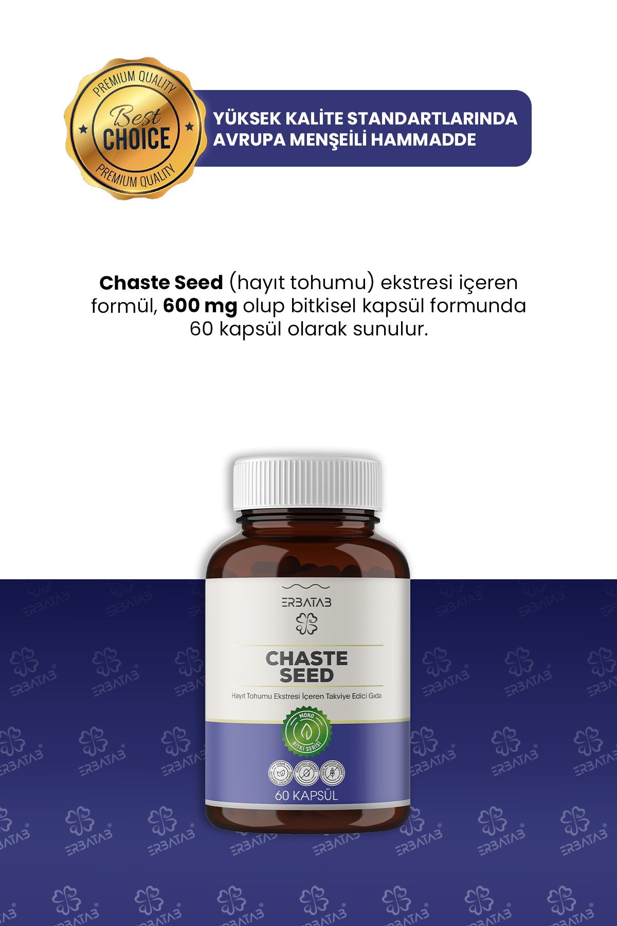 Erbatab Hayıt Ekstresi Chaste Seed 60 Kapsül - 5