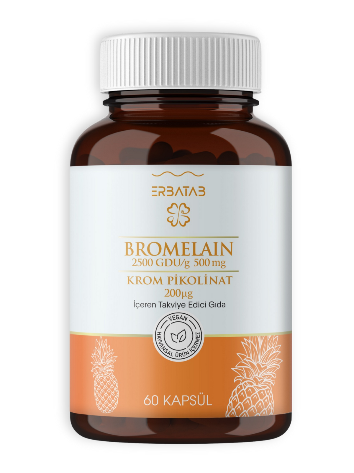 Erbatab Bromelain Krompikolinat 60 Kapsül
