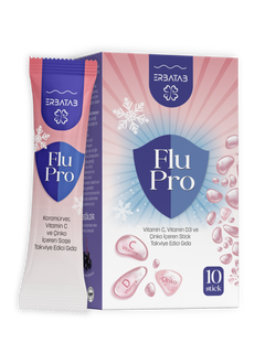 Erbatab Flu-pro Vitamin C Vitamin D3 Çinko Ve Karamürver Ekstresi 10 Stick